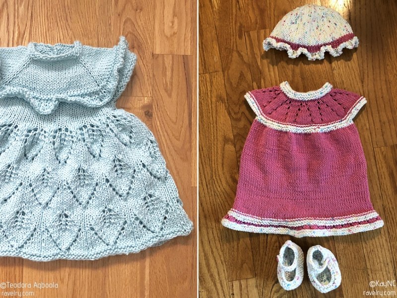Chic Baby Girl Knit Dresses Free Patterns