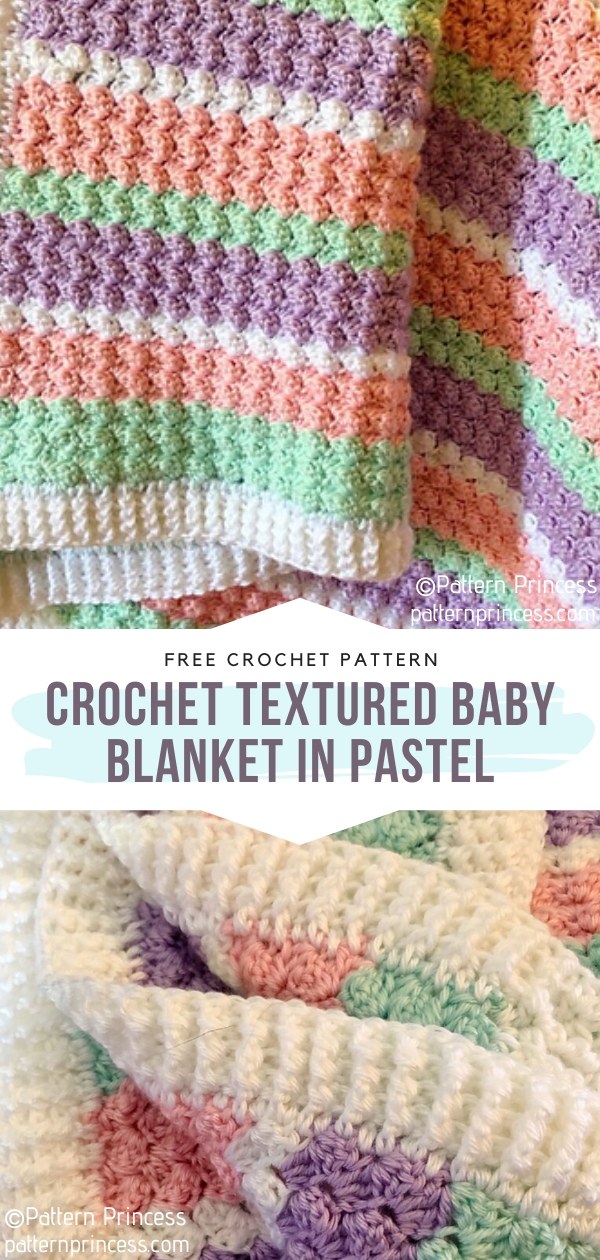 Crochet Textured Baby Blanket