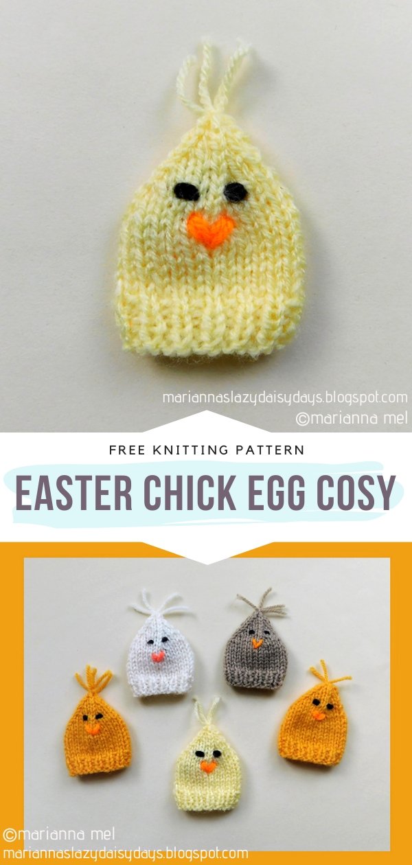 Easter Chick Knit Egg Cosy