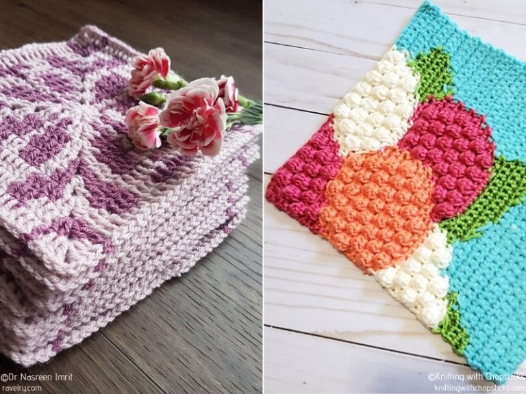 Flower Tapestry Crochet Squares