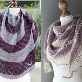 Lacy Stripes Shawls Free Knitting Patterns