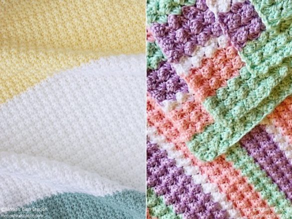 Textured Baby Blankets - Free Crochet Patterns