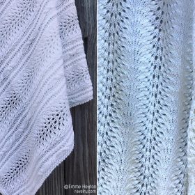 Pure White Lacy Blankets Free Knitting Patterns