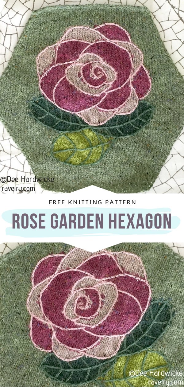 Rose Knit Hexagon