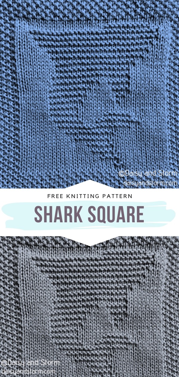 Knit Shark Square