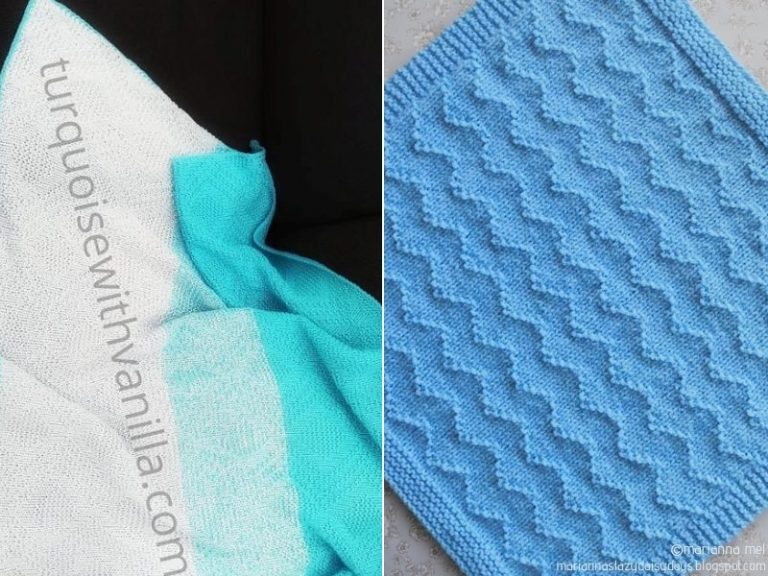 Simply Blue Knit Blankets