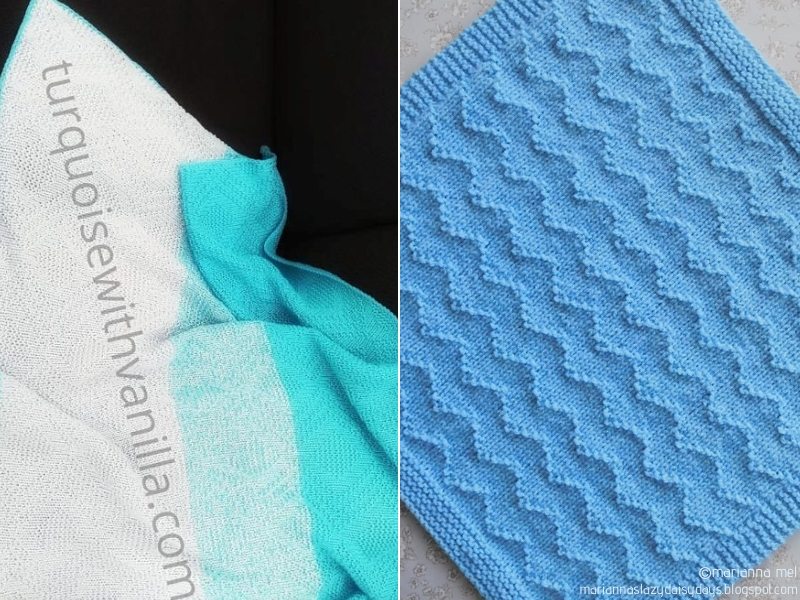 Simply Blue Knit Blankets