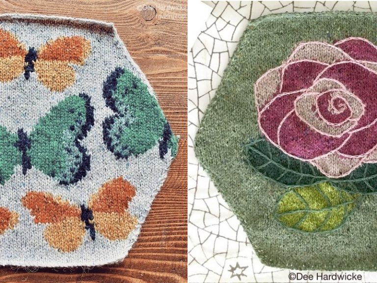 Spring Hexagons Free Knitting Patterns