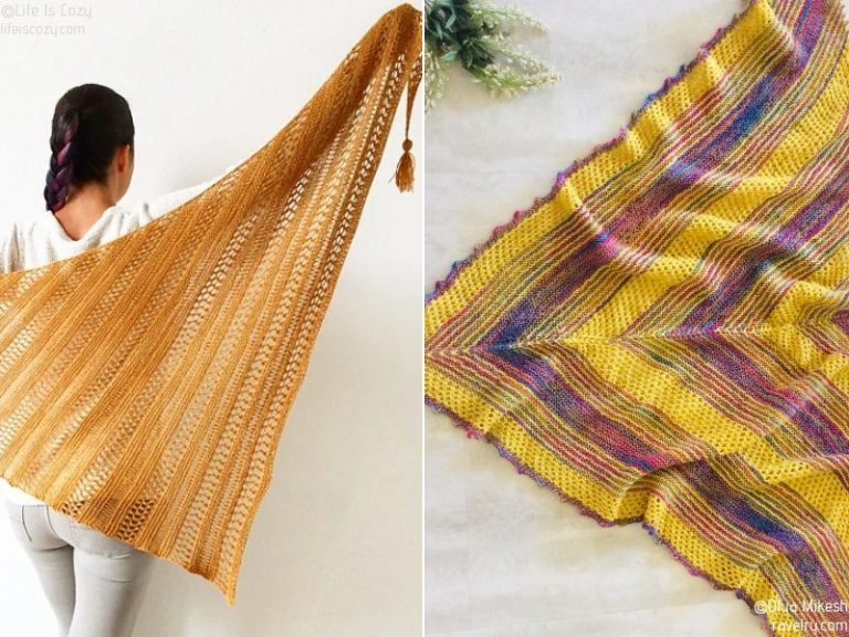 Sunny Lace Knit Shawls