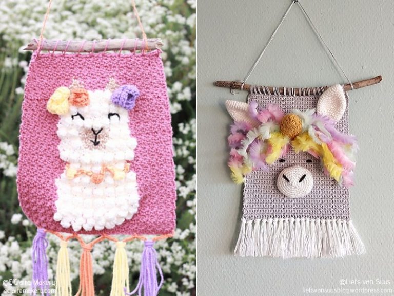 Sweet Crochet Wall Hangings