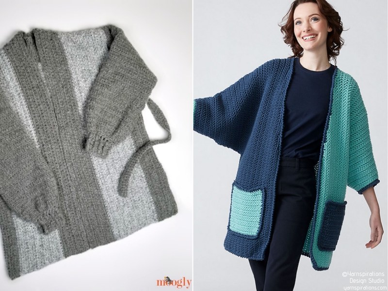 Trendy Oversized Cardigans - Free Crochet Patterns