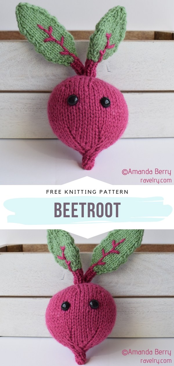 Beetroot Knit Softie