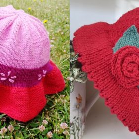 Girly Sun Hats Free Knitting Patterns