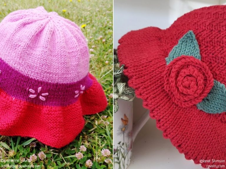 Girly Sun Knit Hats