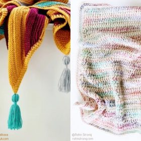 Modern Tunisian Blankets Free Crochet Patterns