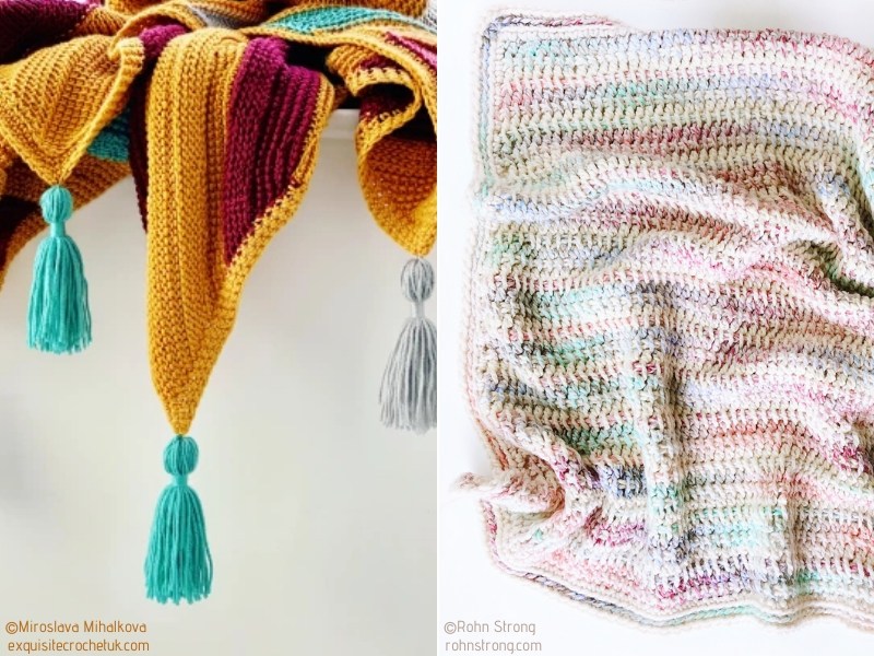 Modern Tunisian Crochet Blankets