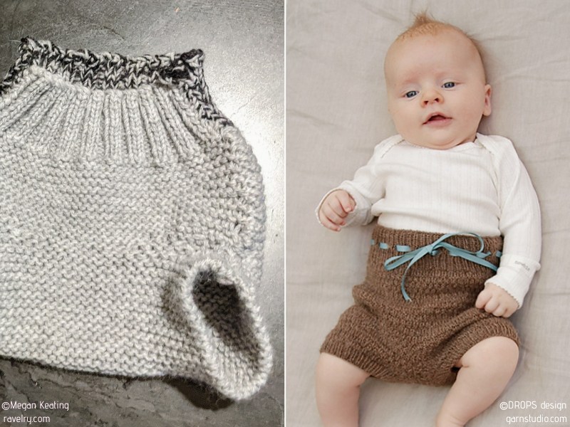 Sweet Baby Shorts Free Knitting Patterns