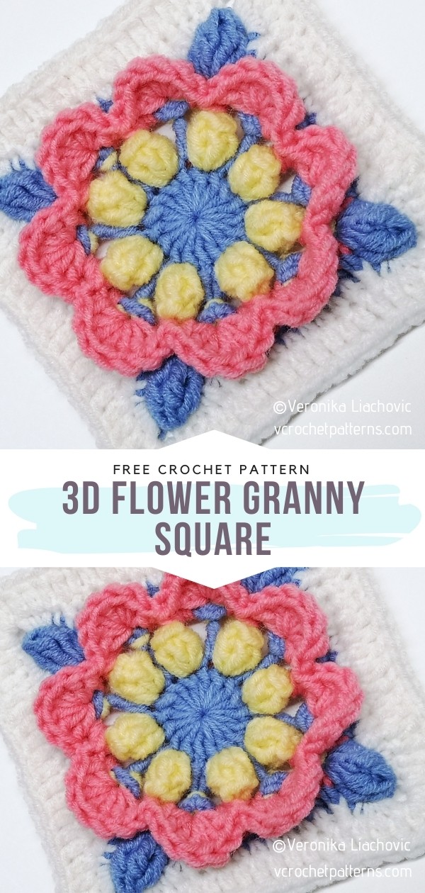 Charming Flower Squares - Free Crochet Patterns