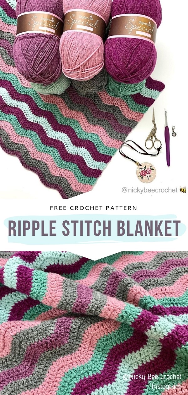 Ripple Stitch Blanket
