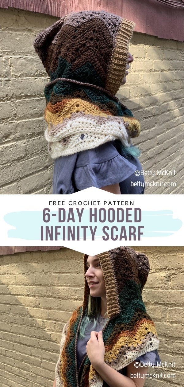 Hooded Scarf Crochet Pattern - Chloe Hood – Ava Girl Designs