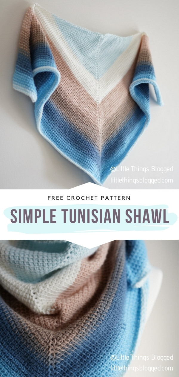 Tunisian Crochet Shawl