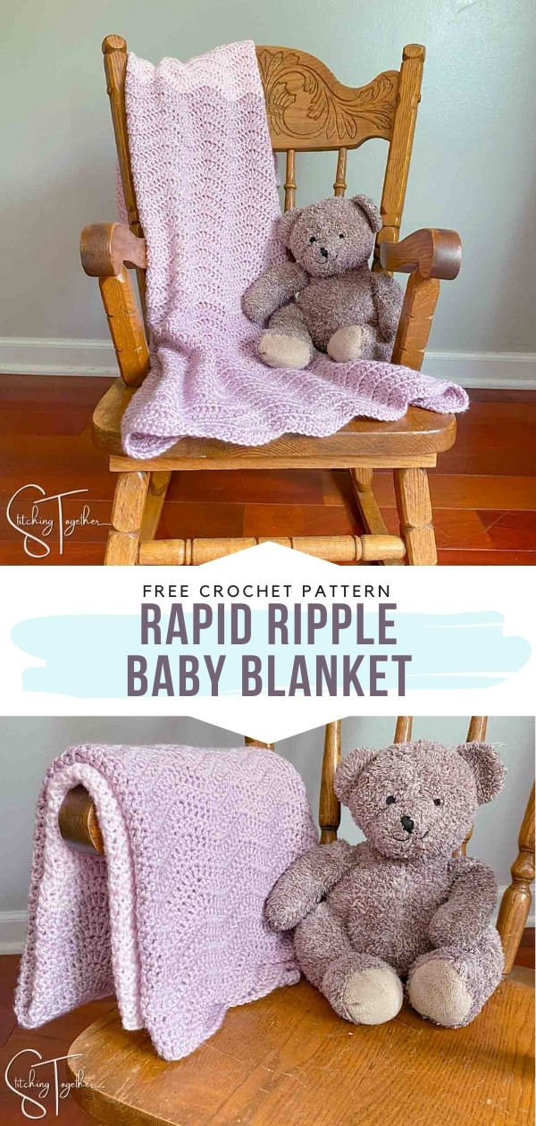 Free Crochet Patterns- 13 Ripple Stitch Baby Blankets – Crochet