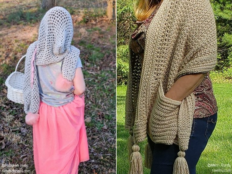 Hooded Crochet Wraps