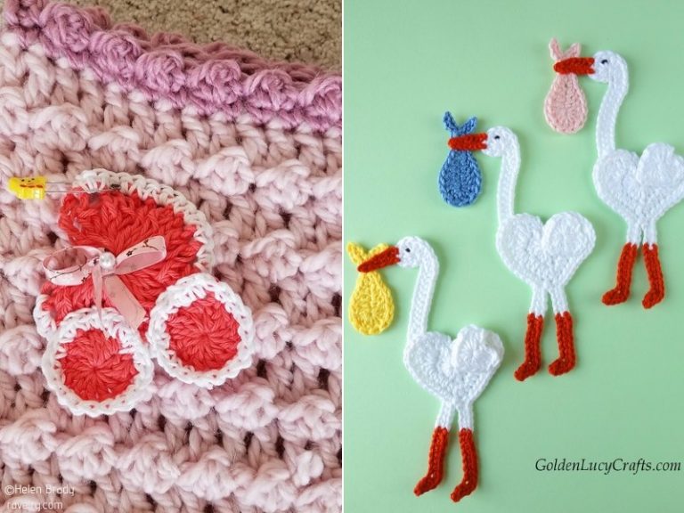 Crochet Baby Shower Appliques