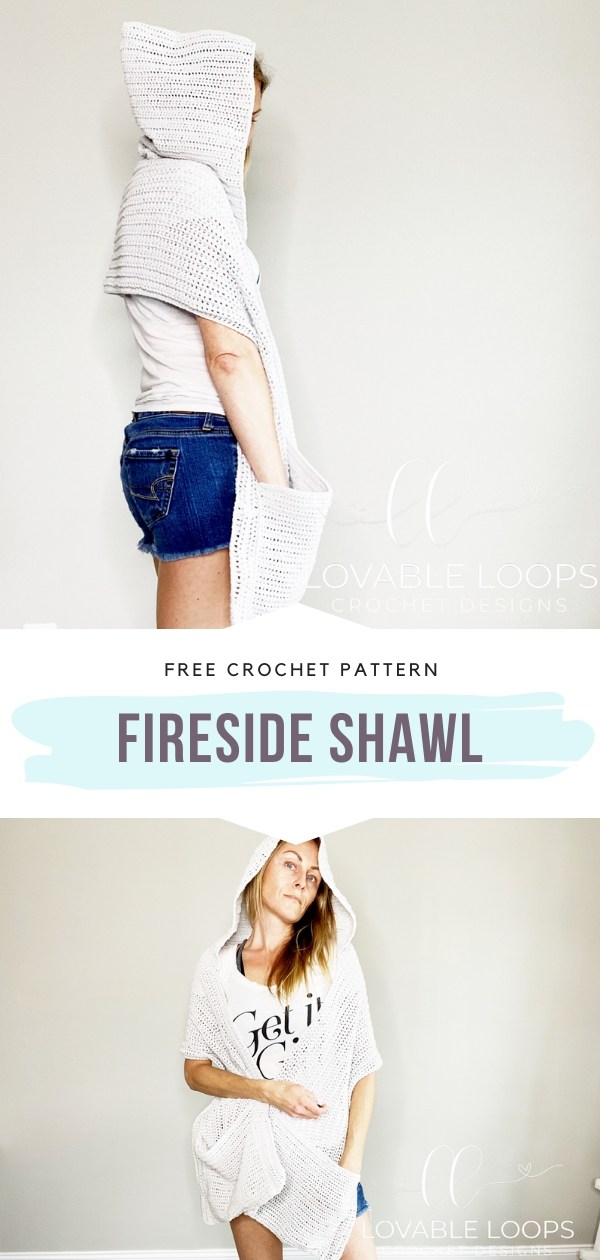 Hooded Crochet Shawl