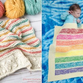 Rainbow Blankets Free Knitting Patterns