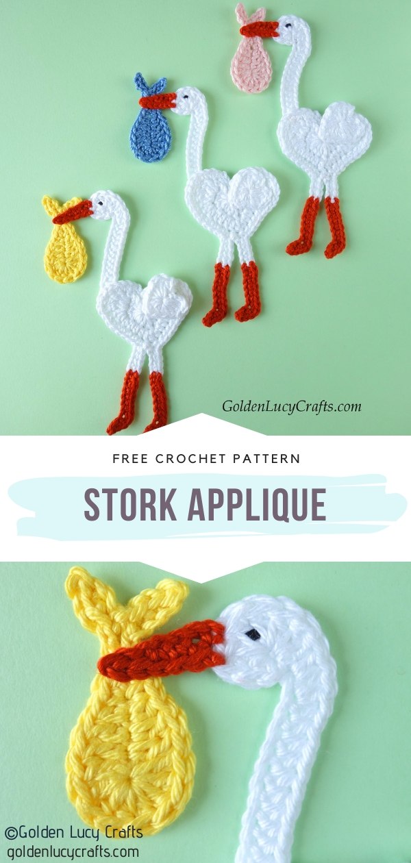 Stork Applique