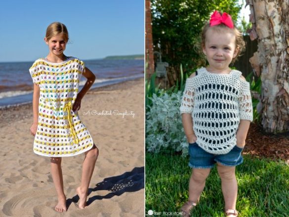 Summer Girl's Cover-Ups Free Crochet Patterns