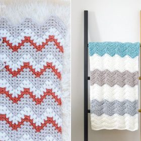 Sweet Ripple Blankets Free Crochet Patterns