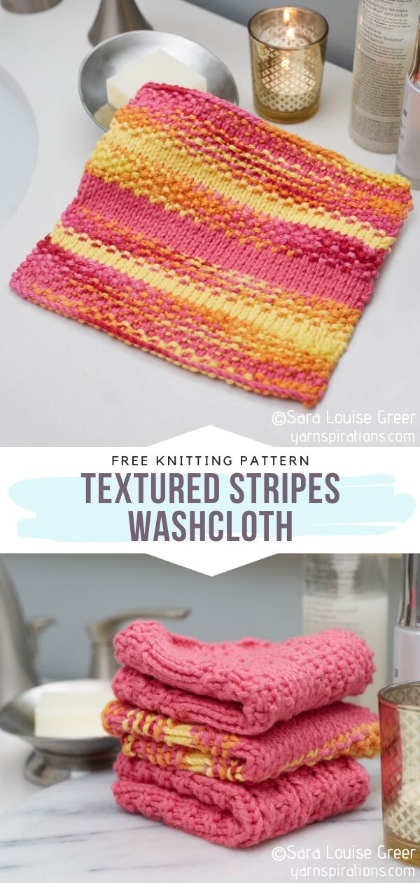 Textured Knit Washcloths