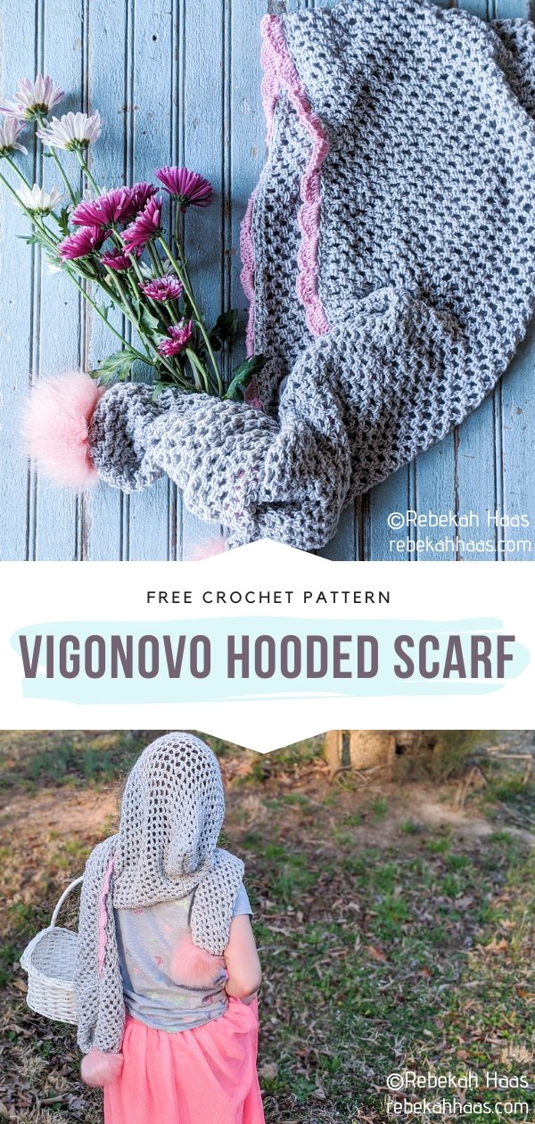 Crochet Spot » Blog Archive » Crochet Pattern: Cozy Hooded Scarf (3 Sizes)  - Crochet Patterns, Tutorials and News