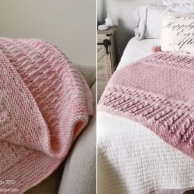 Powder Pink Delight Baby Blankets Free Knitting Patterns