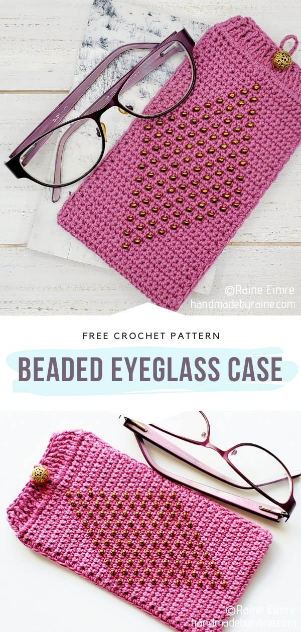 Chevron Glasses Case Free Crochet Pattern