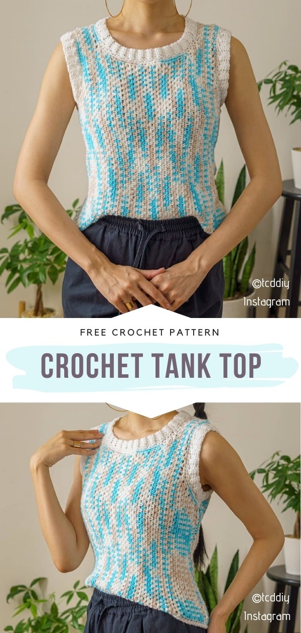Strawberry Cream Peplum Tank, Free Crochet Pattern + Full Video Tutorial 