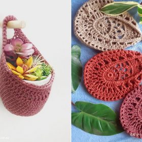 Decorative Hanging Baskets Free Crochet Patterns