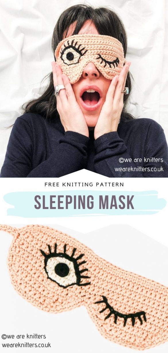 Sweet Sleeping Masks Free Knitting Patterns