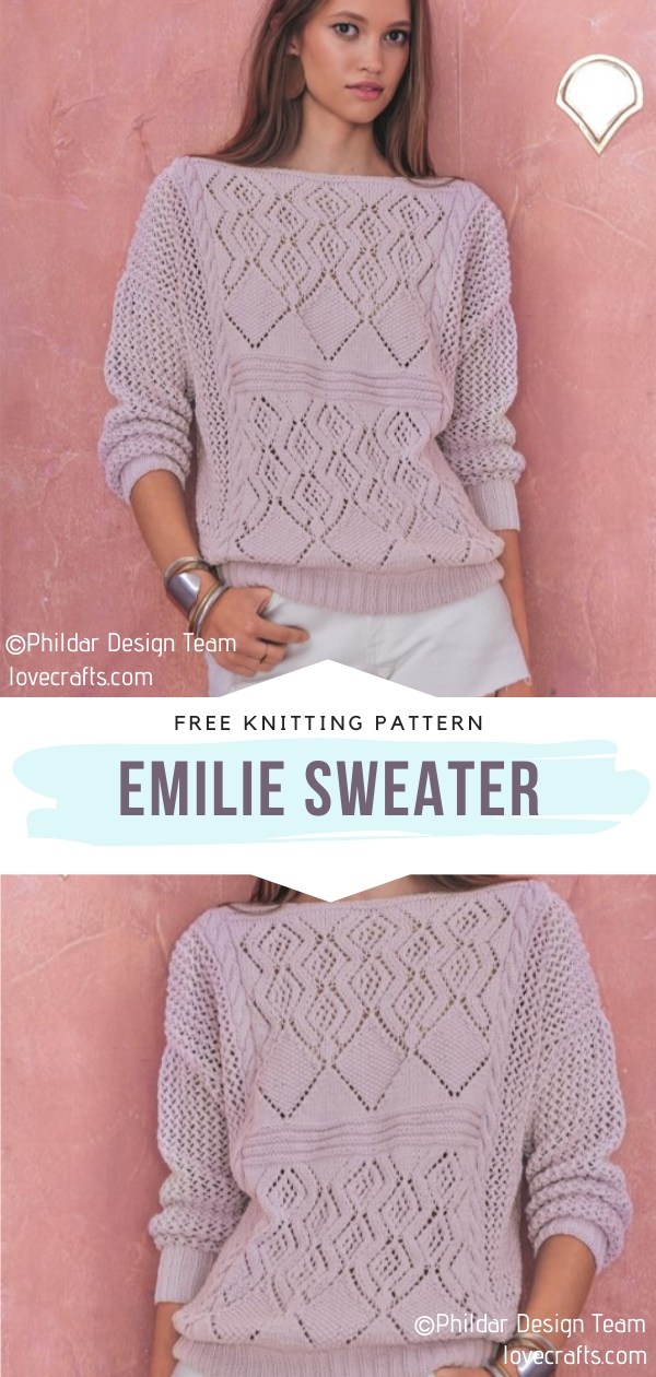 Powder Pink Summer Sweaters - Free Knitting Patterns