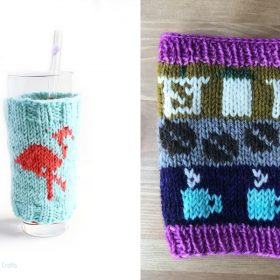 Adorable Knitted Cup Cozies with Free Patterns