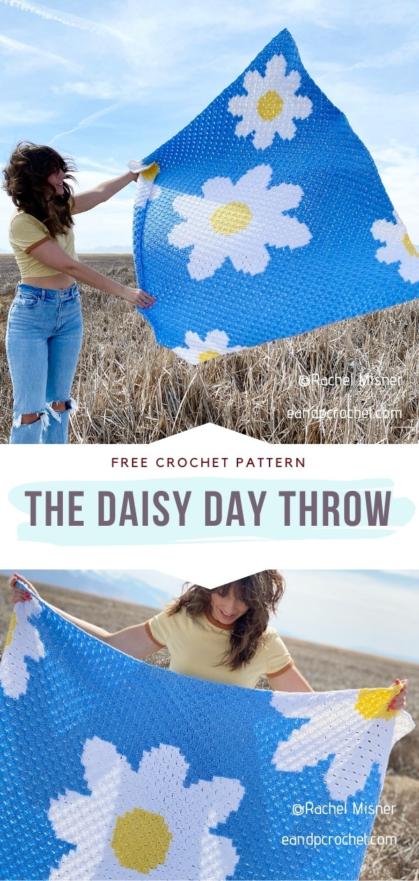 Daisy Crochet Throw