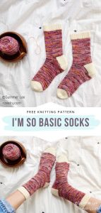 Perfectly Basic Knitted Socks for Fall with Free Patterns