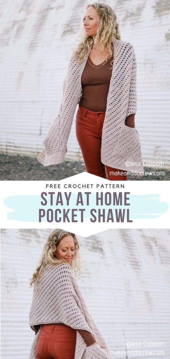 Warm and Chic Pocket Shawls - Free Crochet Patterns