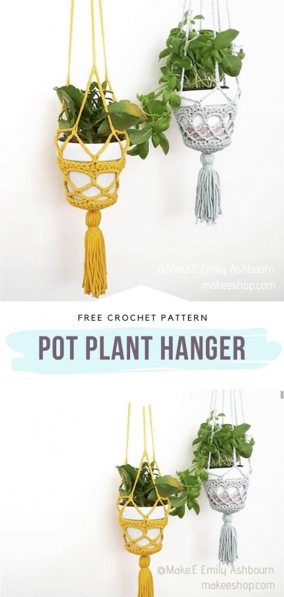 Stylish Boho Plant Hangers - Free Crochet Patterns