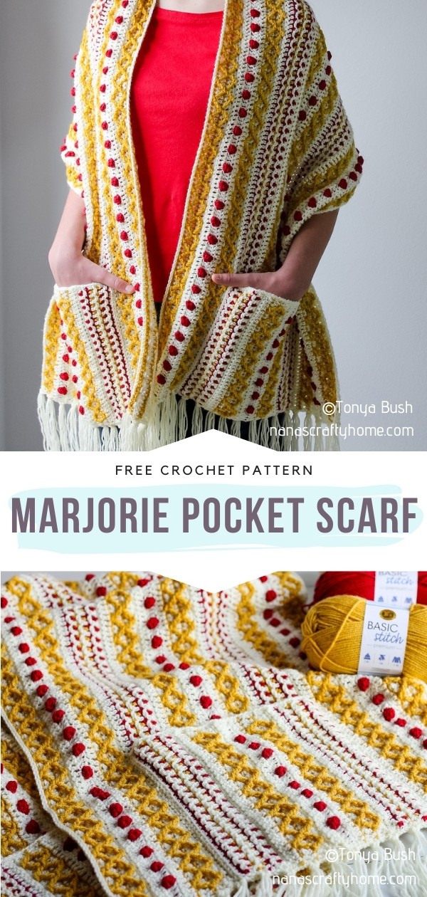 Crochet Pocket Scarf