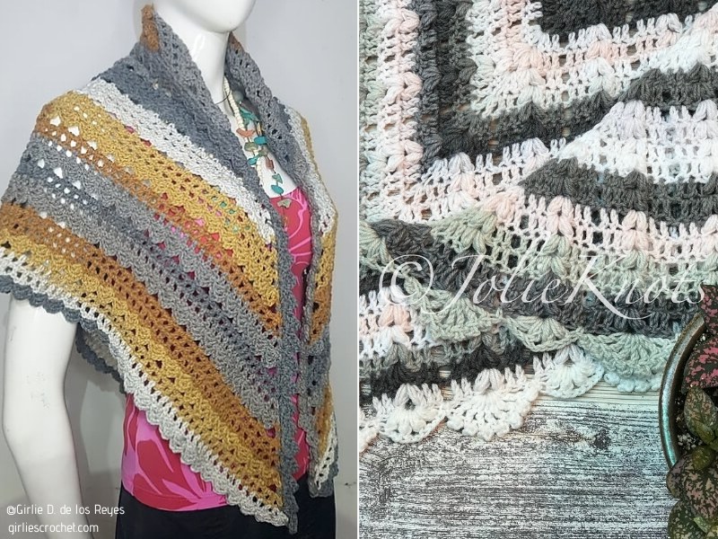 Retro Vibes Shawls with Free Crochet Patterns