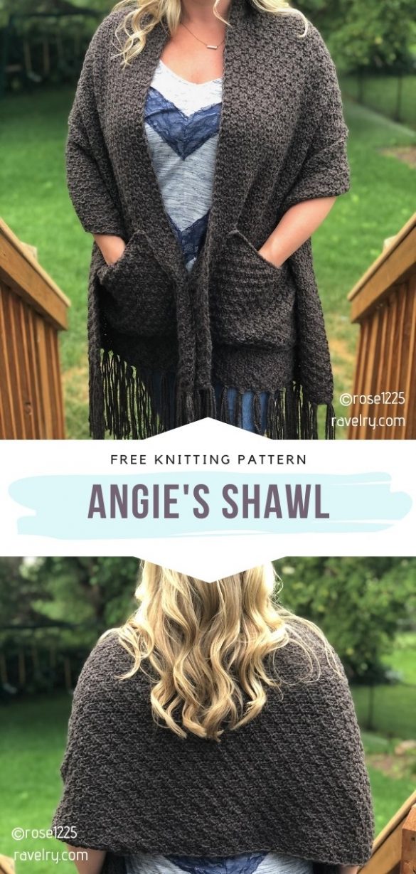 Chic Modern Pocket Scarves Free Knitting Patterns