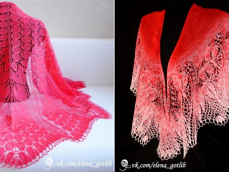 Stunning Feminine Shawls with Free Knitting Patterns